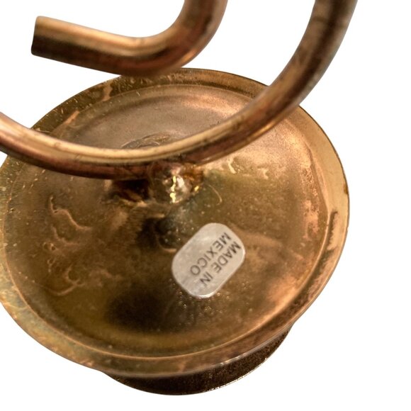 Vintage Large Gold Tone Metal Candelabra Centerpiece - Picture 7 of 9